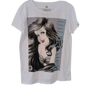 Disney The Little Mermaid Ariel Total Catch Graphic T-Shirt White Large